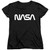 NASA Worm Logo Women's T-Shirt Black