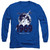 NASA One Giant Leap Adult Long Sleeve T-Shirt Royal Blue