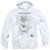 NASA Lunar Module Diagram Adult Pullover Hoodie Sweatshirt White