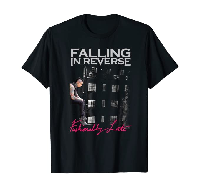 Falling in Reverse Fashionably Late Black T-Shirt
