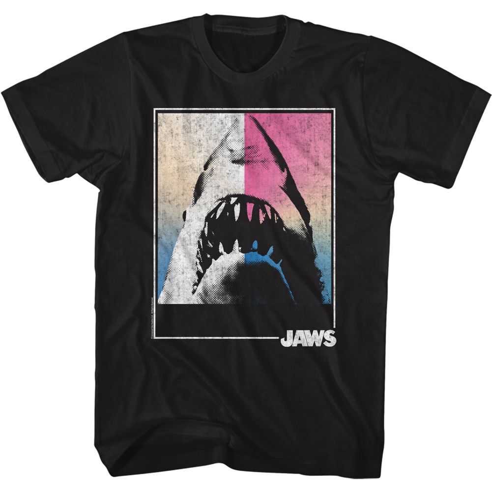 Jaws Square Shark Black T-Shirt