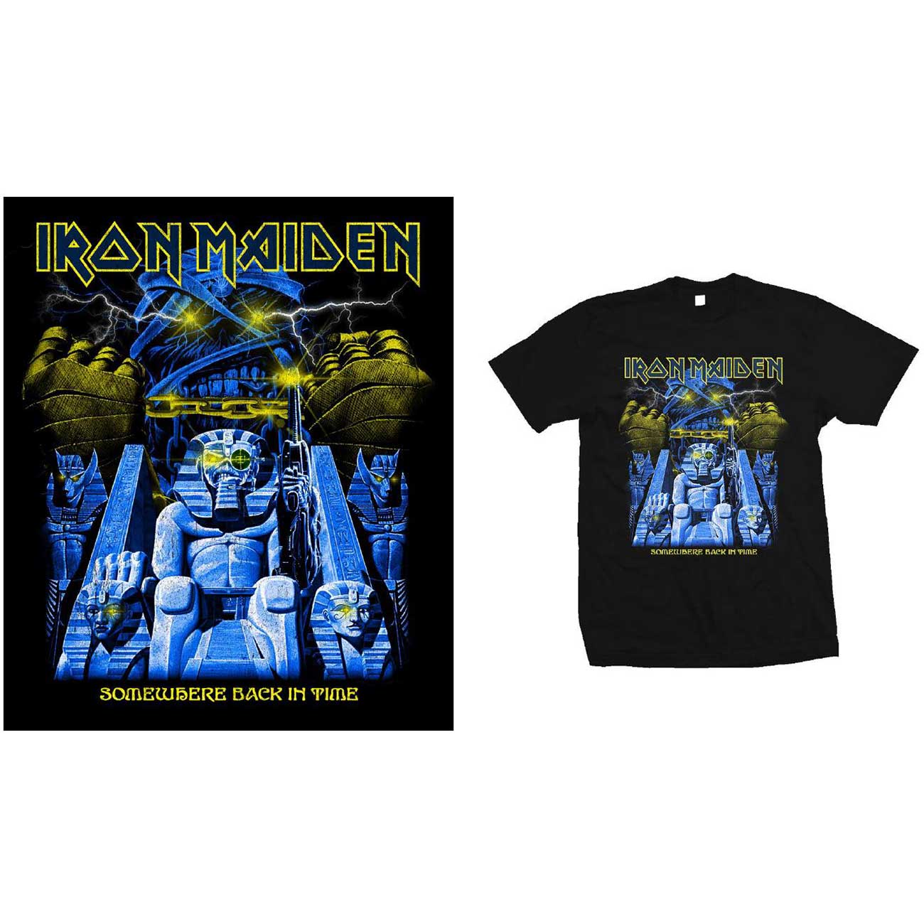 iron maiden somewhere back in time t shirt