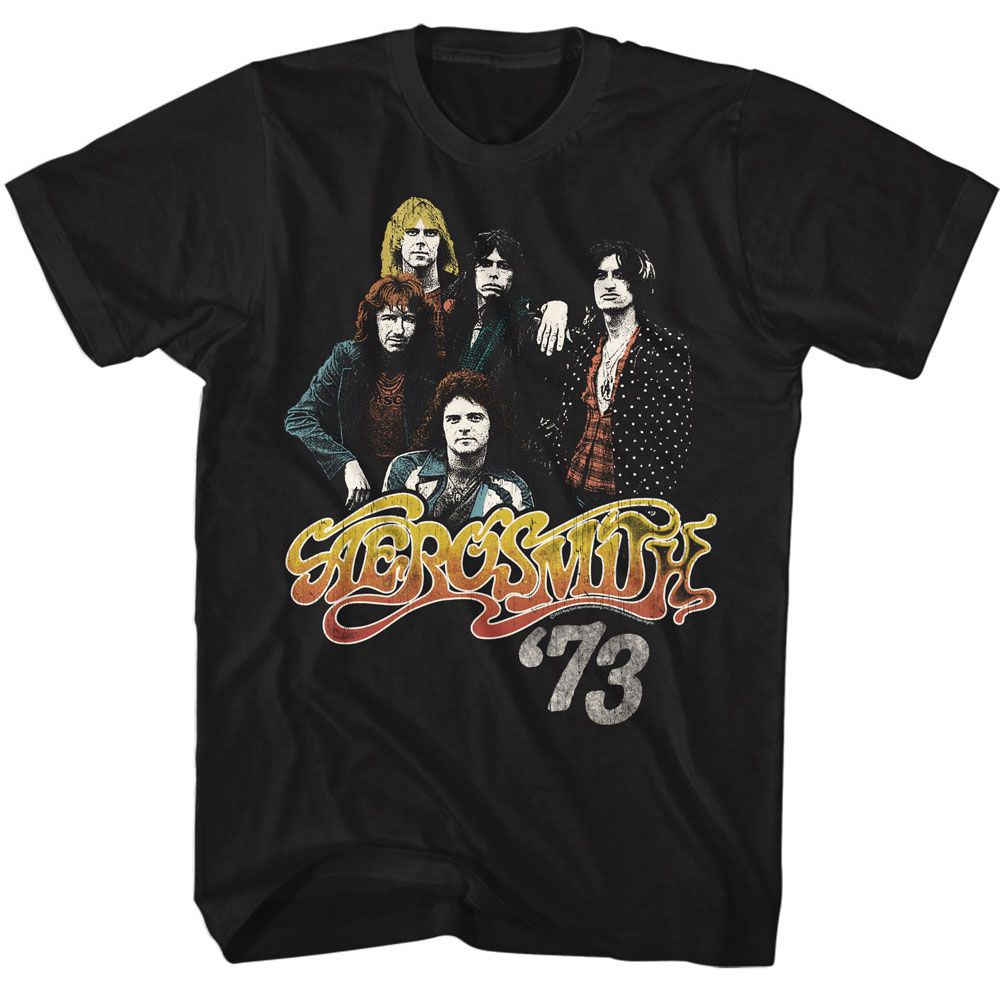 Aerosmith Dream On 73 Black T-Shirt