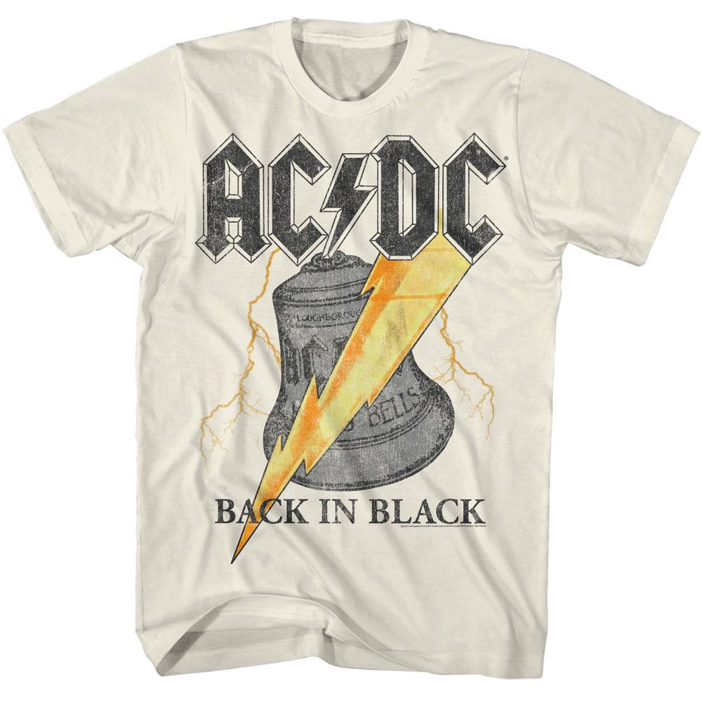 AC/DC Back In Black Hell Bell Natural T-Shirt