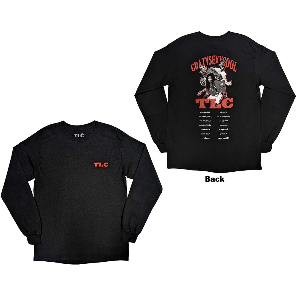 TLC Unisex Long Sleeve T-Shirt CrazySexyCool Photo European Tour