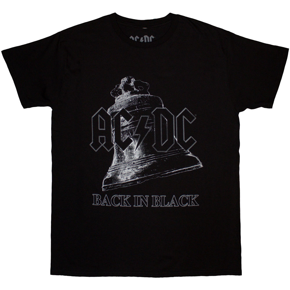 AC/DC Unisex T-Shirt Back In Black Bell