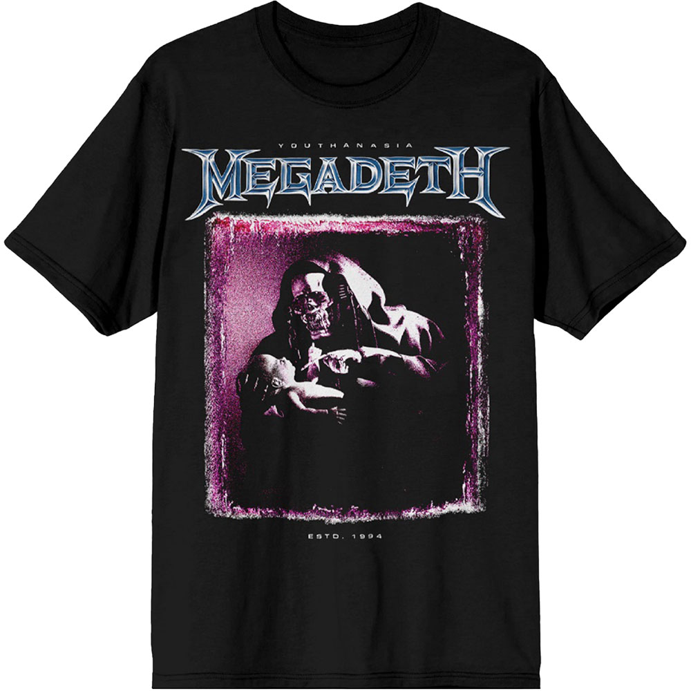 Megadeth Unisex T-Shirt Youthanasia The Reckoning Day (Black)