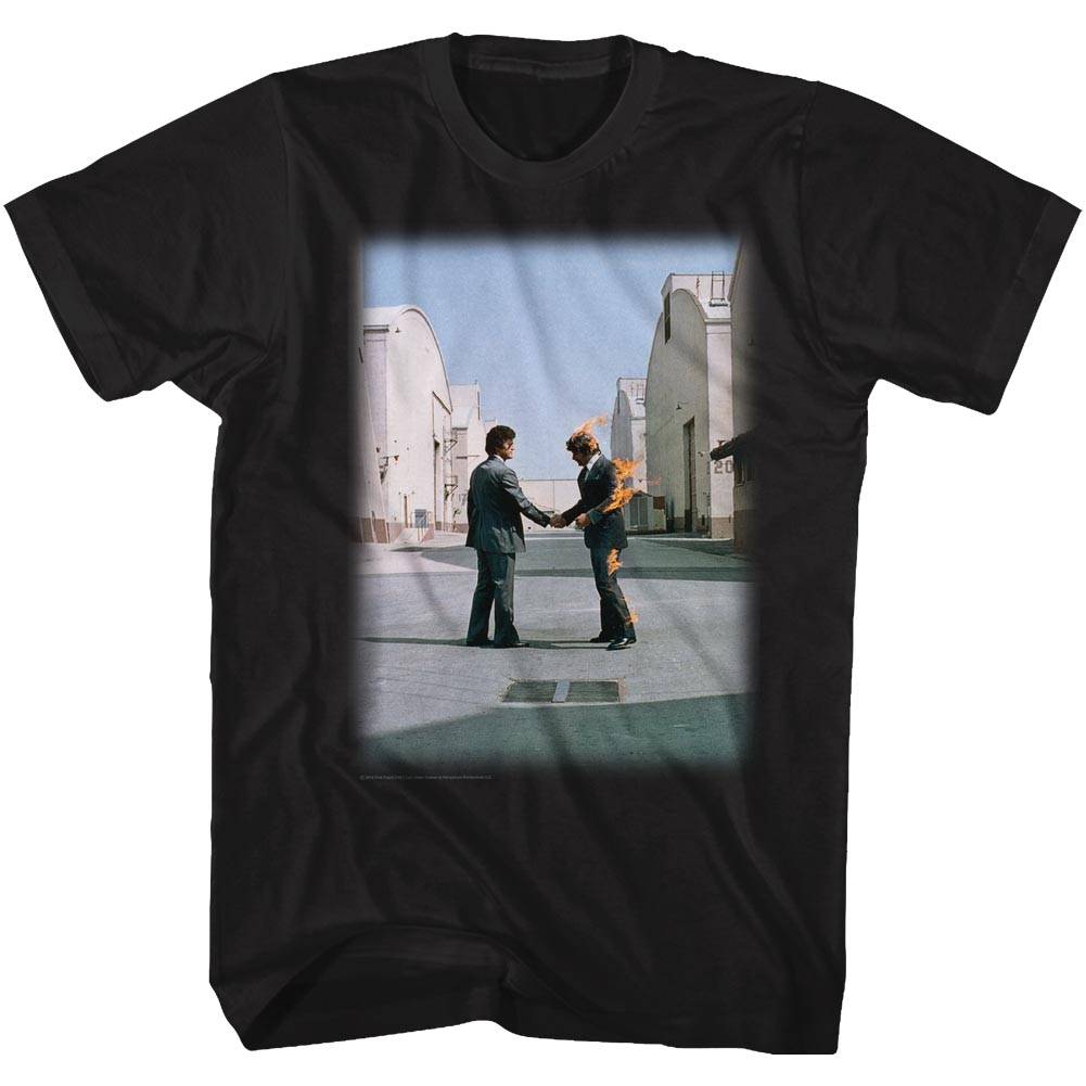 Pink Floyd Wish You Were Here Fade Black Adult T-Shirt