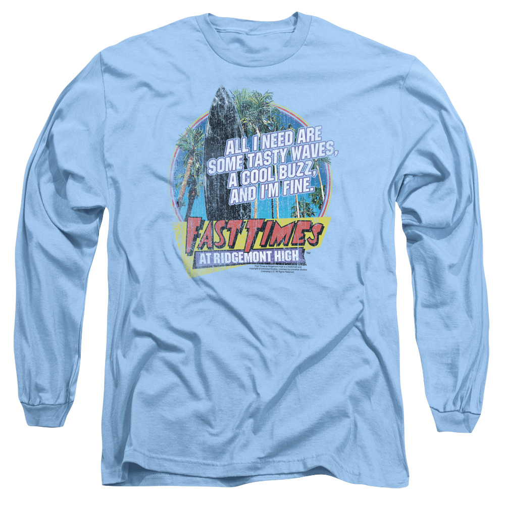 Fast Times at Ridgemont High Tasty Waves Long Sleeve Adult 18/1 T