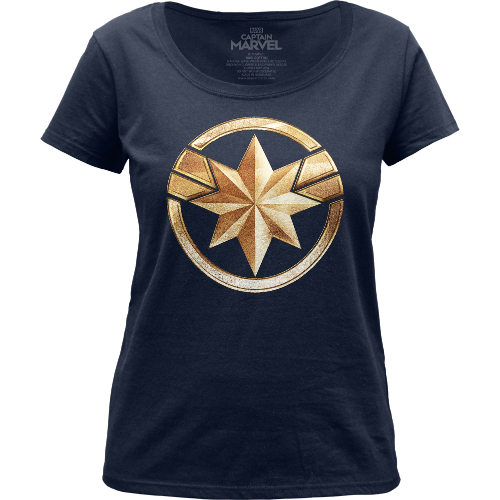 captain marvel logo shirt