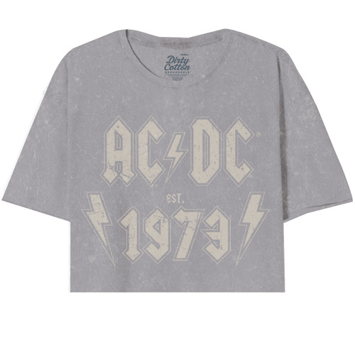 AC/DC 1973 Oversized Women's Crop T-Shirt