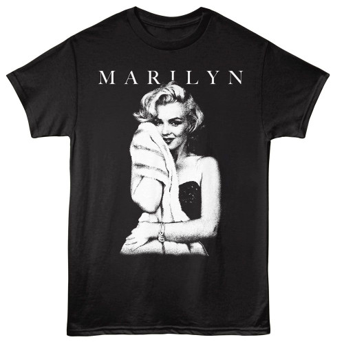 Marilyn Monroe Soft Hug Black T-Shirt