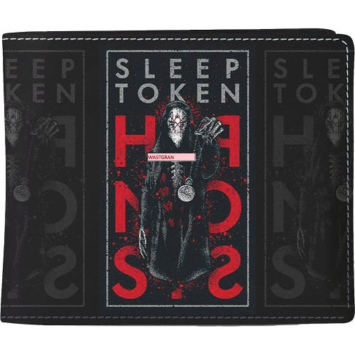 Rocksax Portafogli Da Viaggio Unisex Sleep Token Hypnosis - Nero Piccolo, In PU Resistente Con 5 Scomparti Per Carte