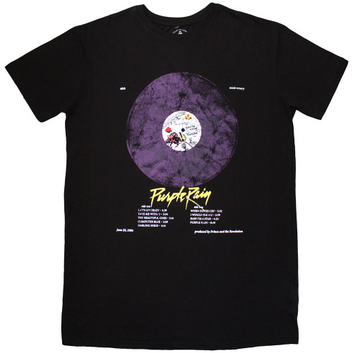 fitted lace wedding dress Merch Traffic Purple Rain Graphic Tee main image 1