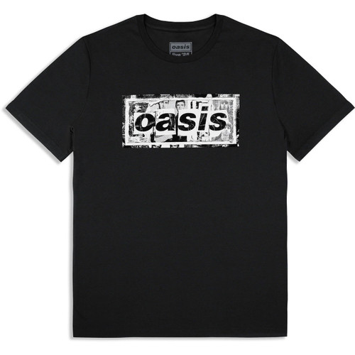 Oasis Unisex T-Shirt Collage Live '25 World Tour (Black) (Back