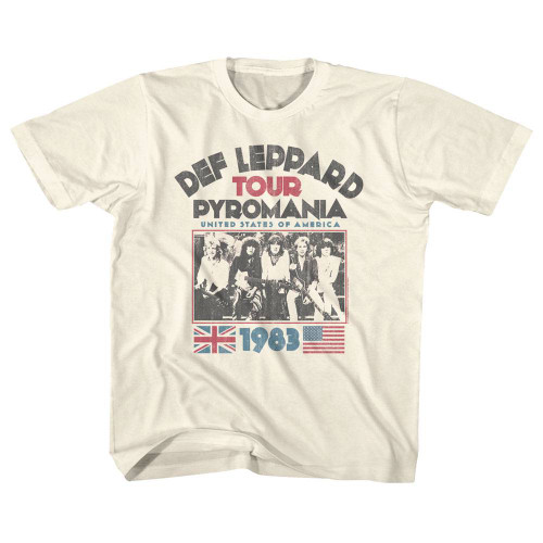 Details about / Def Leppard Youth T-Shirt Faded Pyromania American Classics