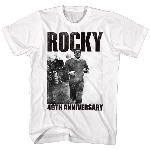 Rocky 40th White T-Shirt