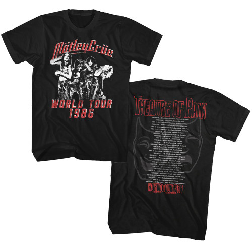 MÖTLEY CRÜE THEATRE OF PAIN Tシャツ Motley Crue Theatre of Pain Album Cover Mens T Shirt Heavy