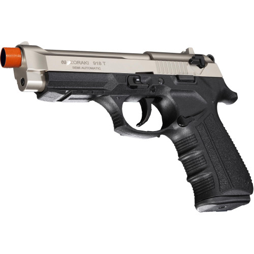 ZORAKI 918 Semi Auto Blank Pistol - Titanium - BlankGunArmory.com