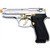 Jackal Compact Automatic 9mm Front Firing Blank Gun - Chrome/Gold Main Image