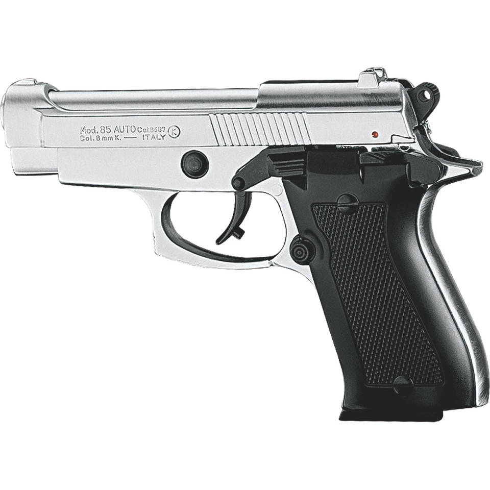 Kimar Mod. 85 8MM Semi-Auto Blank Firing Pistol - Nickel Finish Main Image