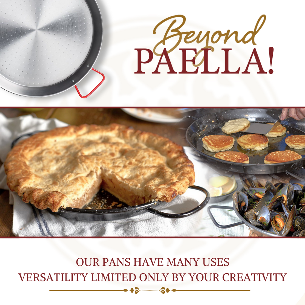 Shop Set of 4 Mini Paella Pans for Tapas Online