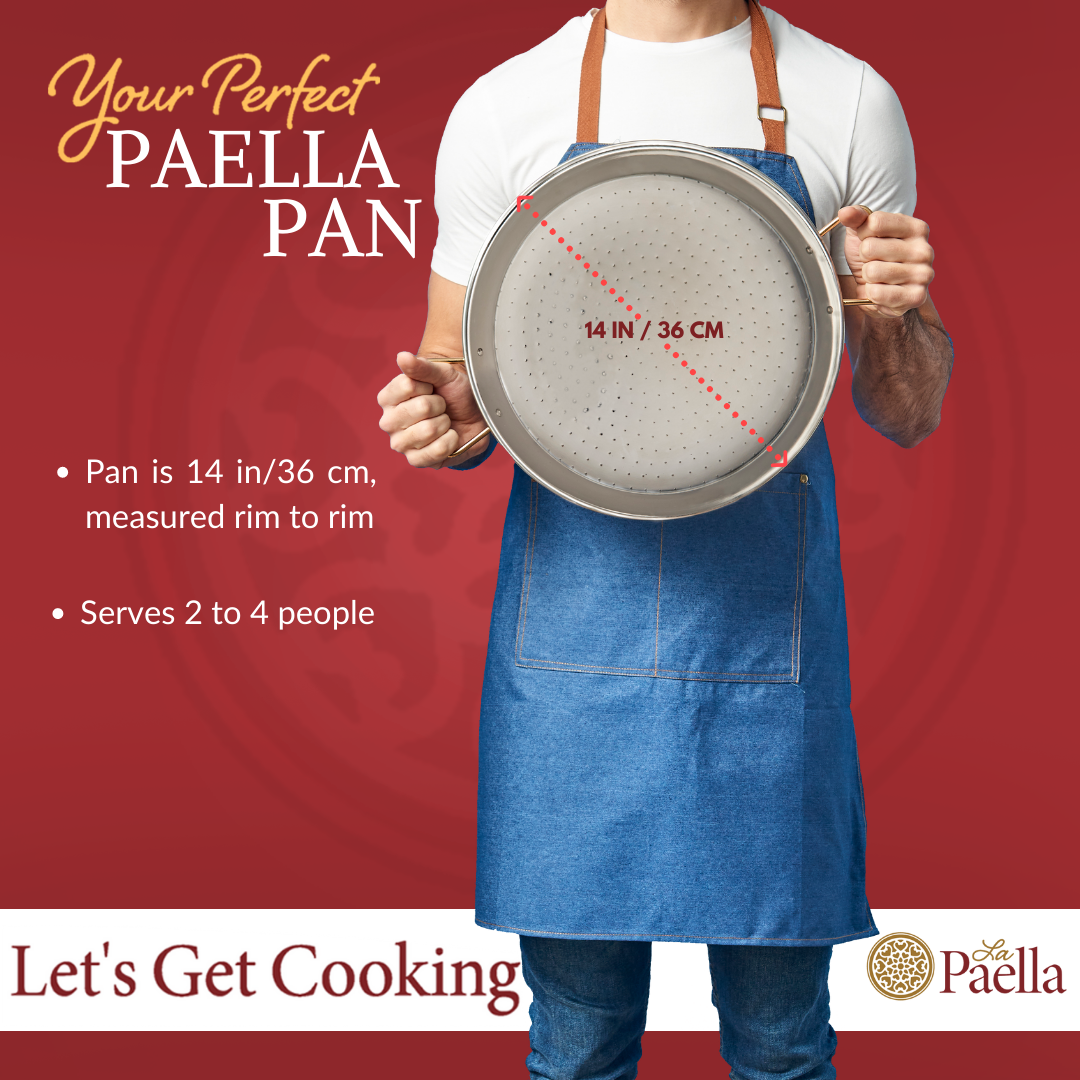 14" Stainless Steel Paella Pan