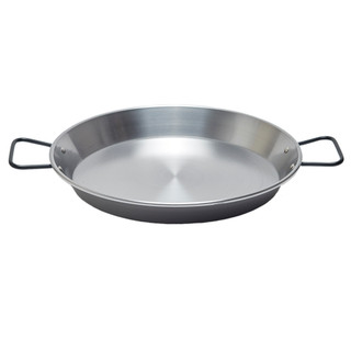 13.5" Flat Bottom Pata Negra Paella Pan for Induction (34 cm)