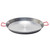 17" Carbon Steel Paella Pan with Red Handles from Spain (42 cm)