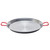 22" Carbon Steel Paella Pan with Red Handles from Spain (55 cm)