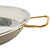 18" Stainless Steel Paella Pan with Gold Handles from Spain (46 cm)