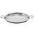 28" Stainless Steel Paella Pan with Gold Handles from Spain (70 cm)