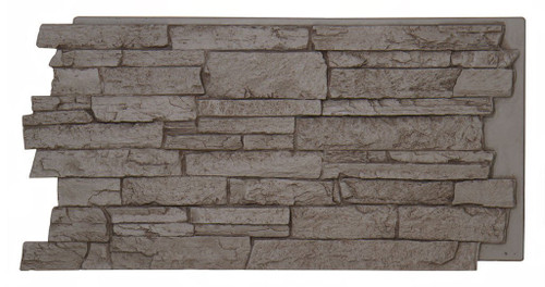Cayon's Edge stack stone panel finished in Oyster Gray