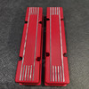 1/4 Scale V8 Aluminum Red Valve Covers (2) & Black Wing Nuts (8)