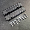 1/4 Scale V8 Aluminum Black Valve Covers (2) & Chrome Wing Nuts (8)