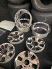 1/4 Scale Cobra Halibrand Wheel & Tire Set Chrome/Chrome (4)