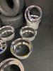 1/4 Scale Cobra Halibrand Wheel & Tire Set Chrome/Chrome (4)