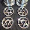 1/4 Scale 3" Inch Wheel & Tire Set 6 Spoke Chrome / Chrome (4)