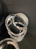 1/4 Scale Cobra Halibrand Wheel & Tire Set Chrome/Black (4)