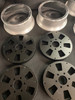 1/4 Scale Cobra Halibrand Wheel & Tire Set Chrome/Black (4)