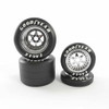 1/4 Scale Wheel & Tire Set 6 Spoke Chrome/Chrome (4)