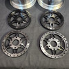 1/4 Scale 3" Inch Wheel & Tire Set 12 Spoke Black / Chrome (4)