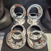 1/4 Scale 3" Inch Wheel & Tire Set Multi Spoke Chrome / Chrome (4)