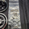 1/4 Scale Wheel & Tire Set 5 Spoke Black / Chrome (4)