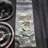 1/4 Scale Wheel & Tire Set Multi Spoke Black / Chrome (4)