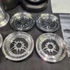 1/4 Scale Wheel & Tire Set 12 Spoke Chrome/Chrome (4)