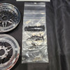 1/4 Scale Wheel & Tire Set 12 Spoke Chrome/Chrome (4)