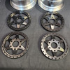 1/4 Scale 3" Inch Wheel & Tire Set 6 Spoke Black / Chrome (4)