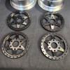 1/4 Scale 3" Inch Wheel & Tire Set 6 Spoke Black / Chrome (4)