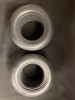 1/4 Scale Wheel & Tire Set Multi Spoke Chrome / Chrome (4)